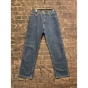 Tommy Hilfiger Relaxed Jeans Womens 9 30x30 Blue Denim High Rise Baggy 90s VTG‎